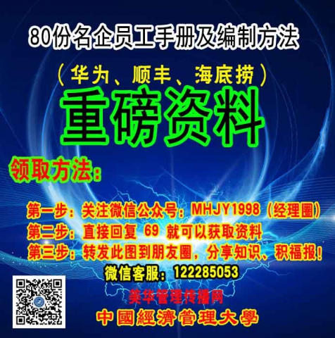 80份员工手册（华为、顺丰、海底捞）.jpg